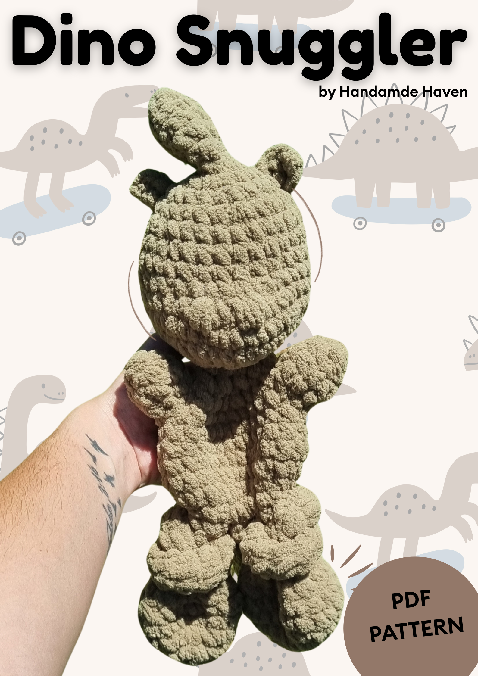 Dino Snuggler Pattern (PDF)