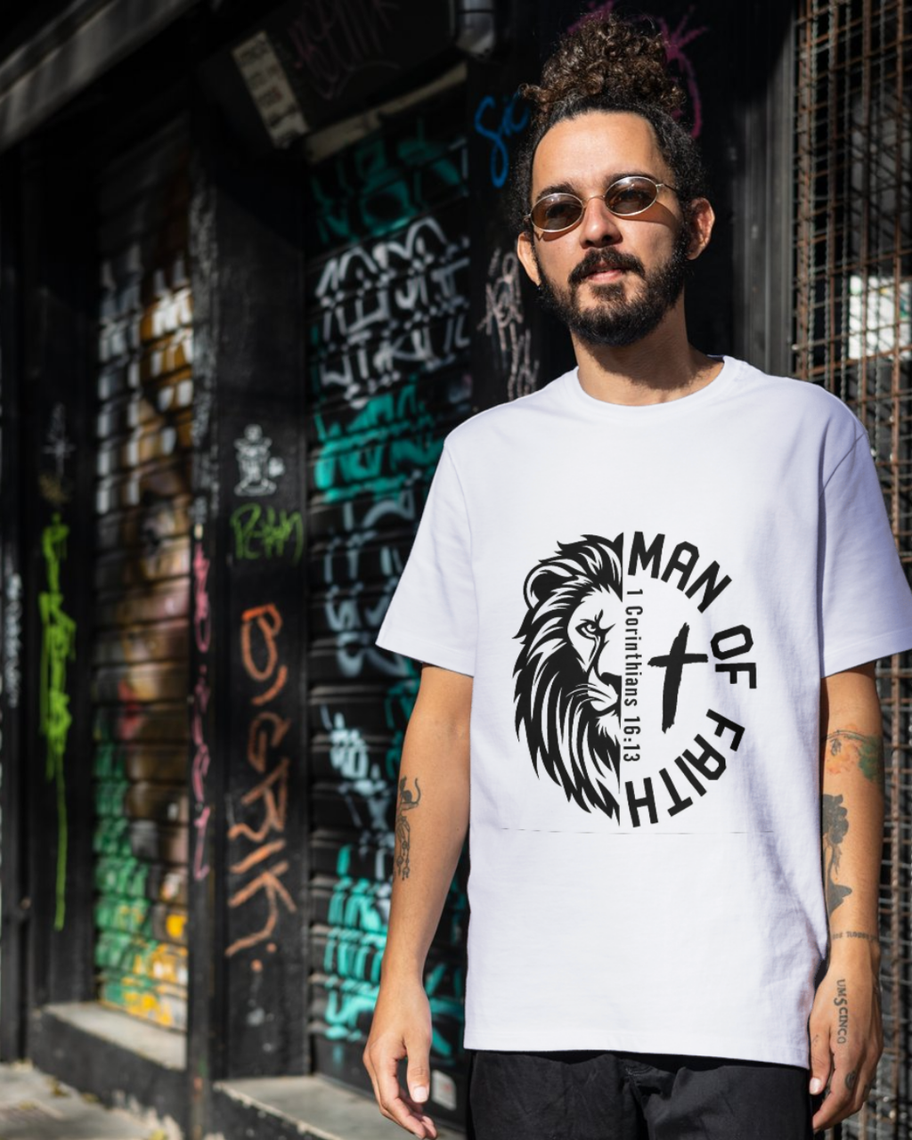 Man of faith t-shirt