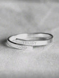 “Trust God” Silver Ring – Faith-Inspired Jewelry for Women