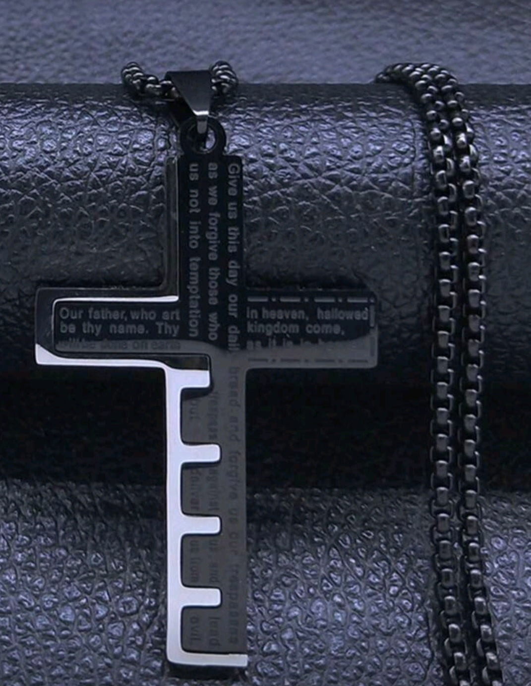 Our father cross necklace for Men